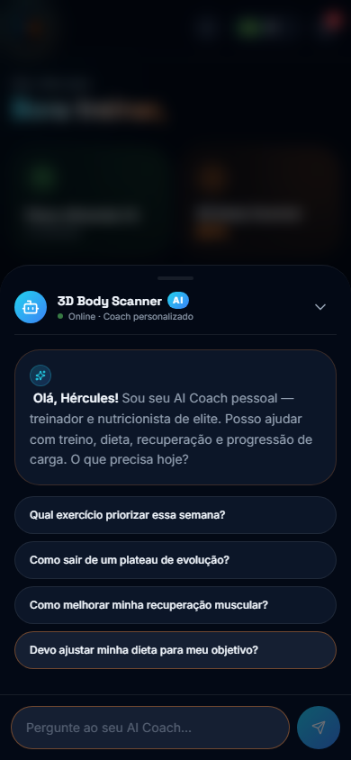 IA Coach do 3D Body Scanner